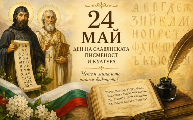 С празничен концерт на ЦПЛР ОДК „Ние, врабчетата“ ще бъде отбелязан Деня на светите братя Кирил и Методий, на българската азбука, просвета и култура и славянската книжовност в Монтана.